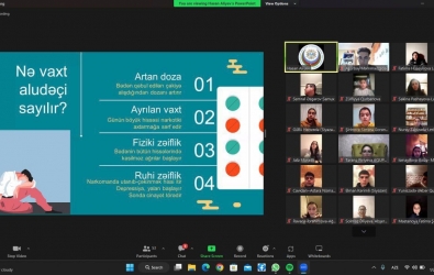 "Narkomaniya ilə mübarizə" mövzusunda təlim