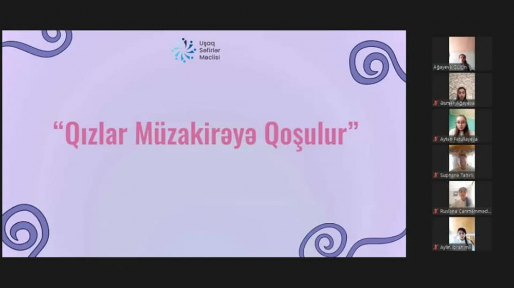 "Qızlar Müzakirəyə Qoşulur" tədbirinin növbəti görüşü