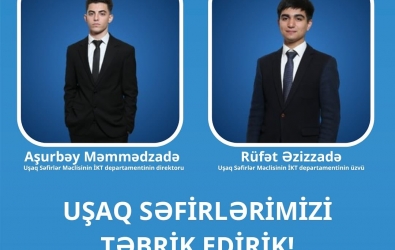 Uşaq Səfirlərimiz Mədəniyyət Nazirliyinin dəstəyi ilə keçirilən “Cultech” hakatonunda II yer tutublar