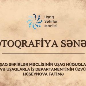 Uşaq Səfirlər Məclisinin regionlar üçün “Peşəkar foto və video” adlı təlimləri davam edir