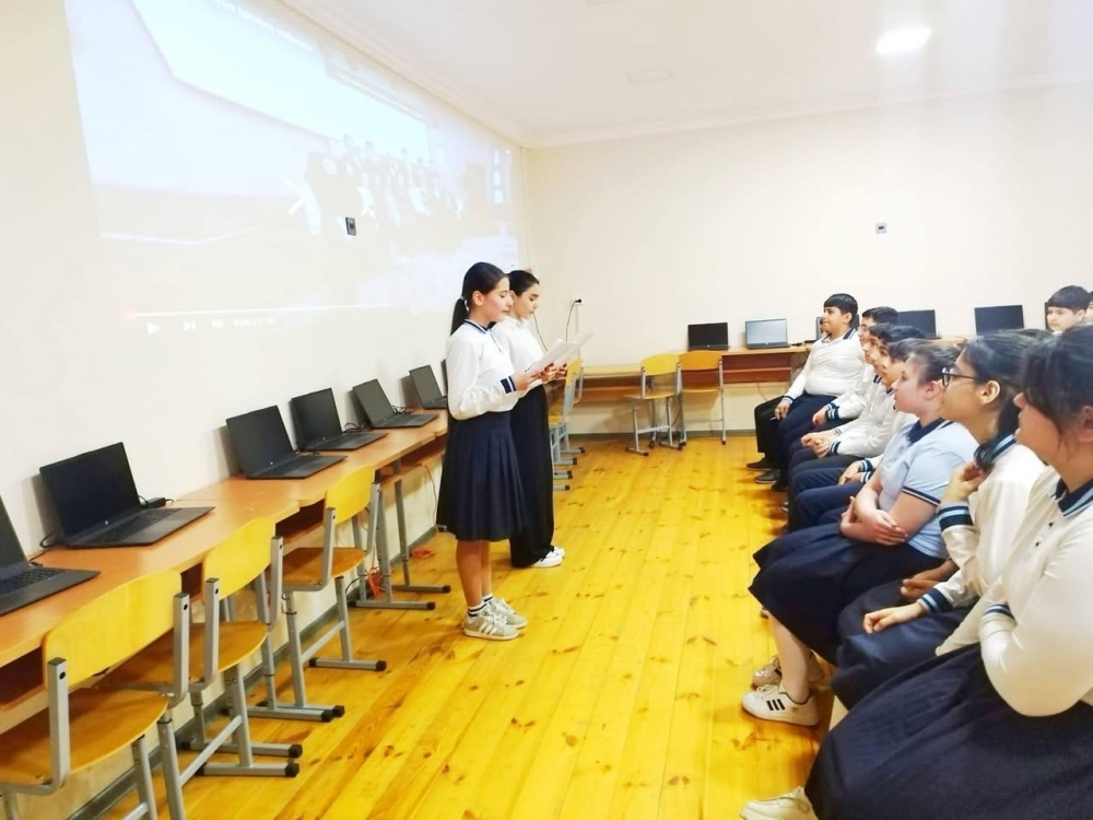 Uşaq Səfirlər Məclisinin Mingəçevir şəhəri üzrə region fəalları Cavadlı Nihan və Abbaslı Bətülün təşəbbüsü