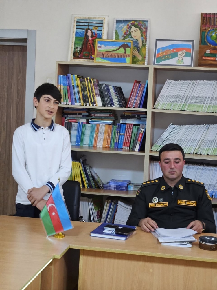 Uşaq Səfirlər Məclisinin Abşeron rayon üzrə fəalı Zöhrablı Əkbərin təşəbbüsü