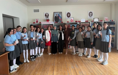 Uşaq Səfirlər Məclisinin Siyəzən rayonu üzrə nümayəndələri Yazxanım Abbasova, Səlimə Müzəffərovanın təşəbbüsü