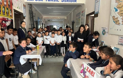 Uşaq Səfirlər Məclisinin Zərdab rayon üzrə fəalı Xəlilzadə Şölənin təşəbbüsü