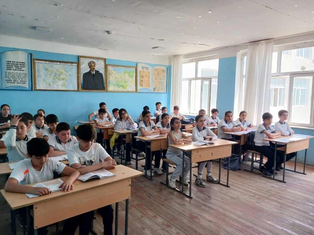 Uşaq Səfirlər Məclisinin Ağsu rayonu üzrə nümayəndələri Nemətli Şövkət və Əlizadə Ağamirin təşəbbüsü