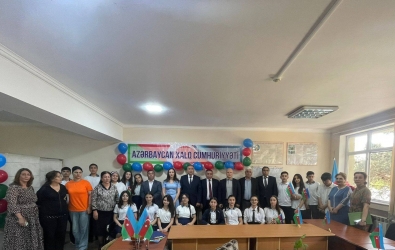 Uşaq Səfirlər Məclisinin Laçın rayonu üzrə region nümayəndələri Hüseyn Alızadə, Fəridə Həsənova və Laçın rayon 28 nömrəli tam orta məktəbin təşkilatçılığı