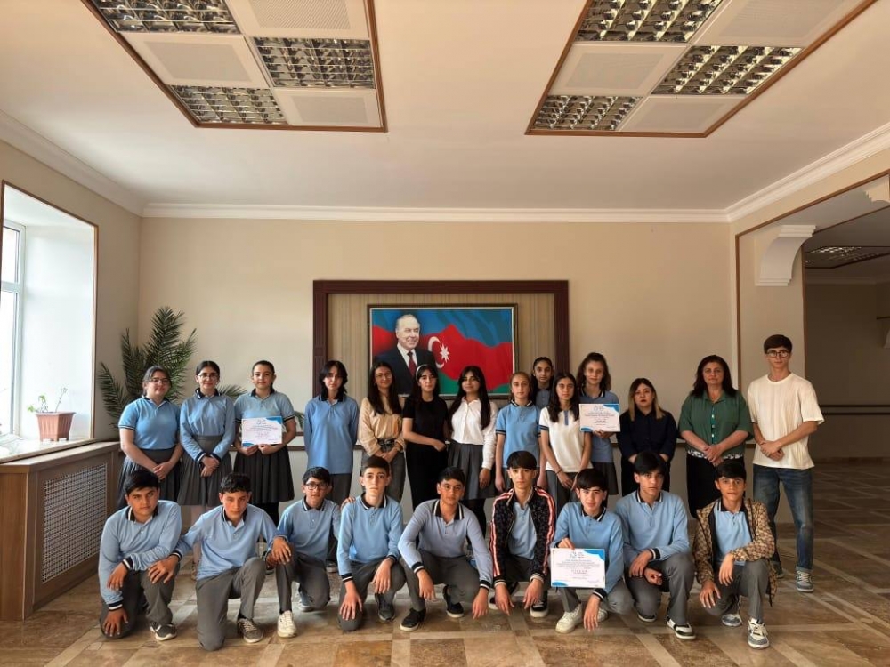 Uşaq Səfirlər Məclisinin Culfa rayon üzrə nümayəndələri Turan Nağıyev ,Əsli Muradlı və fəalları İranə Quliyeva , Ayan Məmmədəliyevanın təşəbbüsü