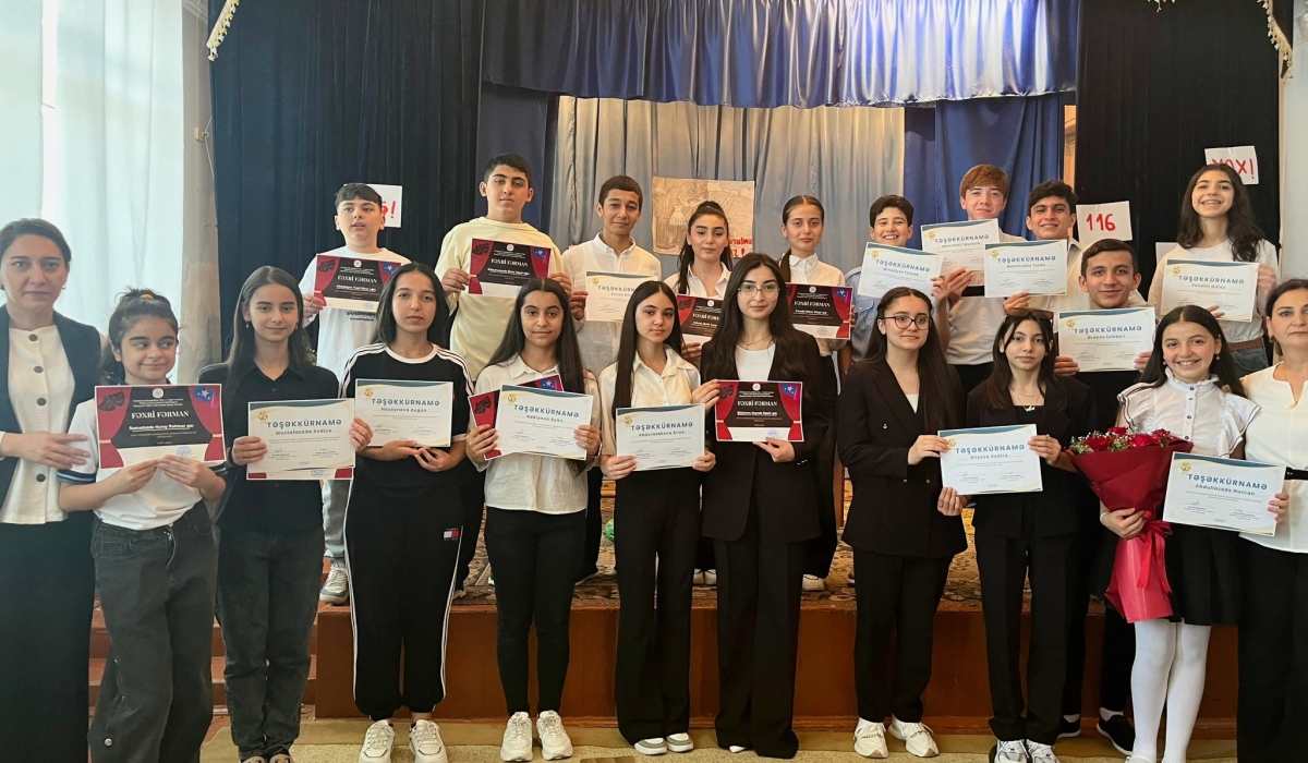 Uşaq Səfirlər Məclisinin Mingəçevir şəhəri üzrə nümayəndəsi Şükürova Zeynəbin təşəbbüsü