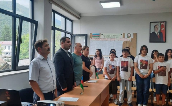 Uşaq Səfirlər Məclisinin Qax rayonu üzrə regional nümayəndələri Sultanlı Sona və Sadıqzadə Məleykənin təşəbbüsü