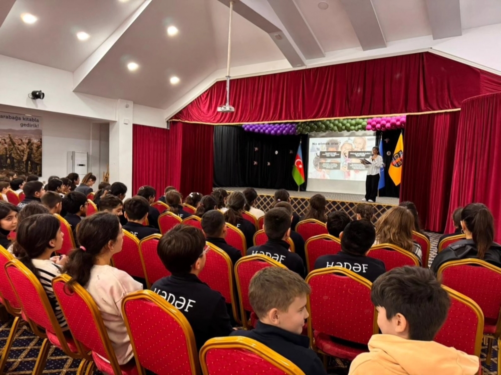 7 noyabr 2025-ci il tarixində Uşaq Səfirlər Məclisinin Bakı fəalı Şəms Hüseynin təşəbbüsü