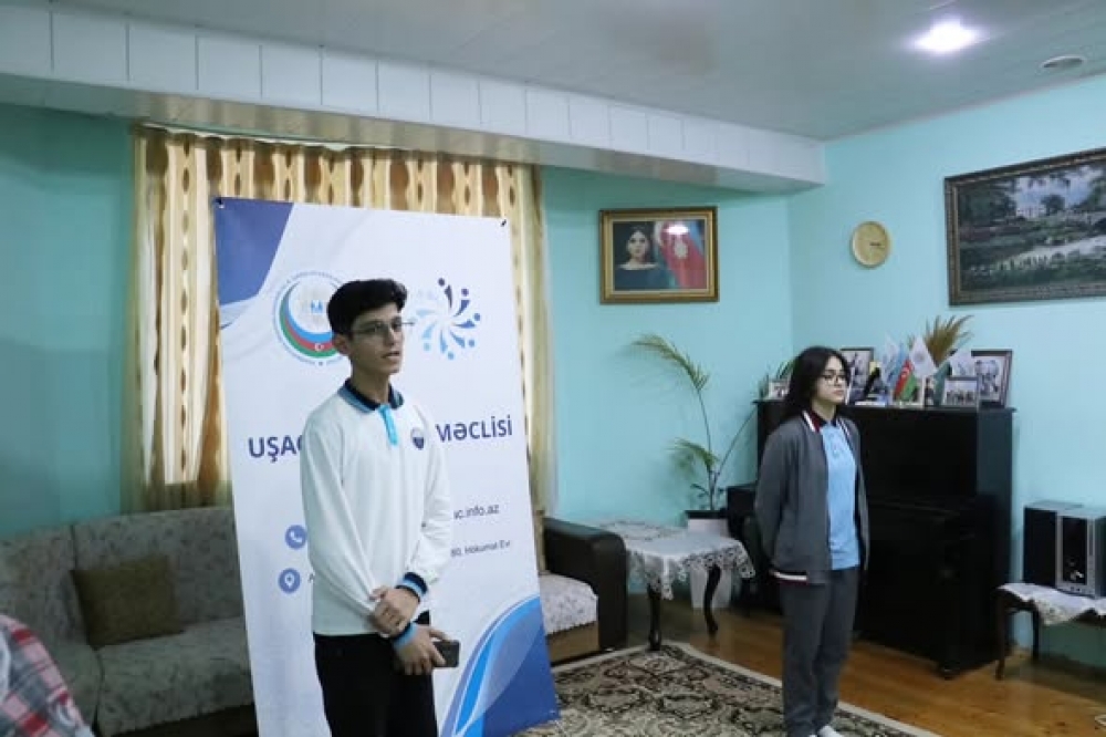 3 dekabr 2025-ci il tarixində Ailə, Qadın və Uşaq Problemləri üzrə Dövlət Komitəsinin layihəsi əsasında fəaliyyət göstərən Uşaq Səfirlər Məclisinin üzvlərinin “Düşüncədən qələbəyə”