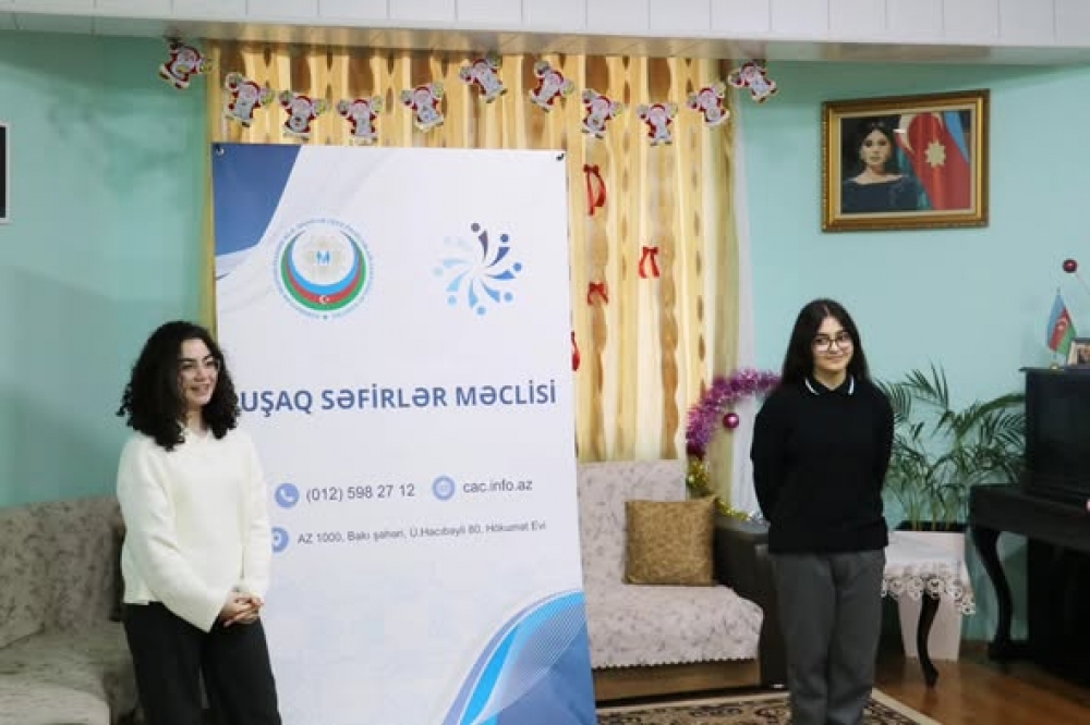 Ailə, Qadın və Uşaq Problemləri üzrə Dövlət Komitəsinin layihəsi əsasında fəaliyyət göstərən Uşaq Səfirlər Məclisinin 1 nömrəli Ailə Tipli Kiçik Qrup evində “Düşüncədən qələbəyə”