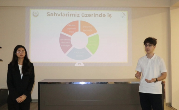 12 dekabr 2025-ci il tarixində Ailə, Qadın və Uşaq Problemləri üzrə Dövlət Komitəsinin layihəsi əsasında fəaliyyət göstərən Uşaq Səfirlər Məclisinin üzvlərinin “Düşüncədən qələbəyə”