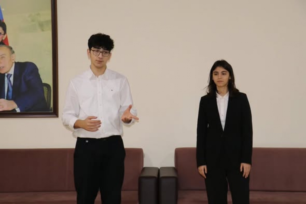 Ailə, Qadın və Uşaq Problemləri üzrə Dövlət Komitəsinin layihəsi əsasında fəaliyyət göstərən Uşaq Səfirlər Məclisinin 2 saylı Uşaq evində “Düşüncədən qələbəyə”