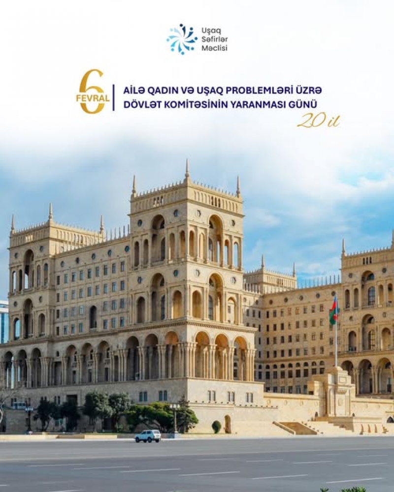 Azərbaycan Respublikasının Ailə, Qadın və Uşaq Problemləri üzrə Dövlət Komitəsinin yaranmasından 20 il ötür.