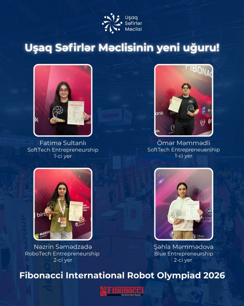 Uşaq Səfirlər Məclisinin növbəti uğuru!