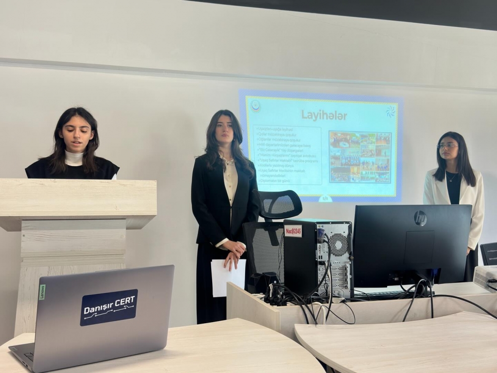 19 mart 2026-cı il tarixində Uşaq Səfirlər Məclisinin üzvləri tərəfindən Dünya məktəbində şagirdlər üçün maarifləndirici tədbir təşkil olunub.