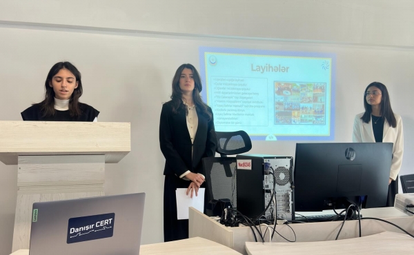 19 mart 2026-cı il tarixində Uşaq Səfirlər Məclisinin üzvləri tərəfindən Dünya məktəbində şagirdlər üçün maarifləndirici tədbir təşkil olunub.