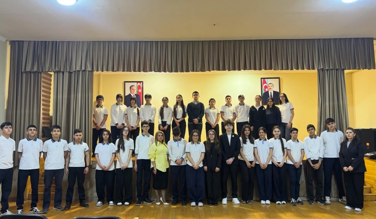 14 aprel 2026-cı il tarixində Uşaq Səfirlər Məclisinin üzvləri tərəfindən 27 nömrəli tam orta məktəbin şagirdləri üçün maarifləndirici tədbir təşkil olunub.