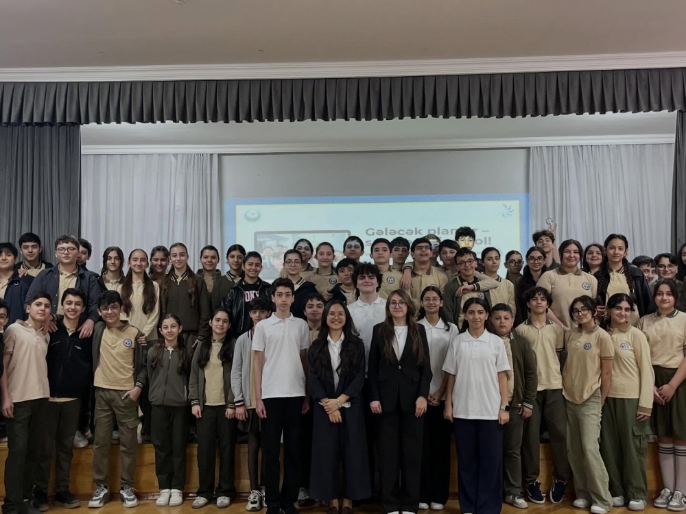 24 aprel 2026-cı il tarixində Uşaq Səfirlər Məclisinin üzvləri tərəfindən Gültəkin Əsgərova adına Məktəb Lisey Kompleksində şagirdlər üçün maarifləndirici tədbir təşkil olunub.