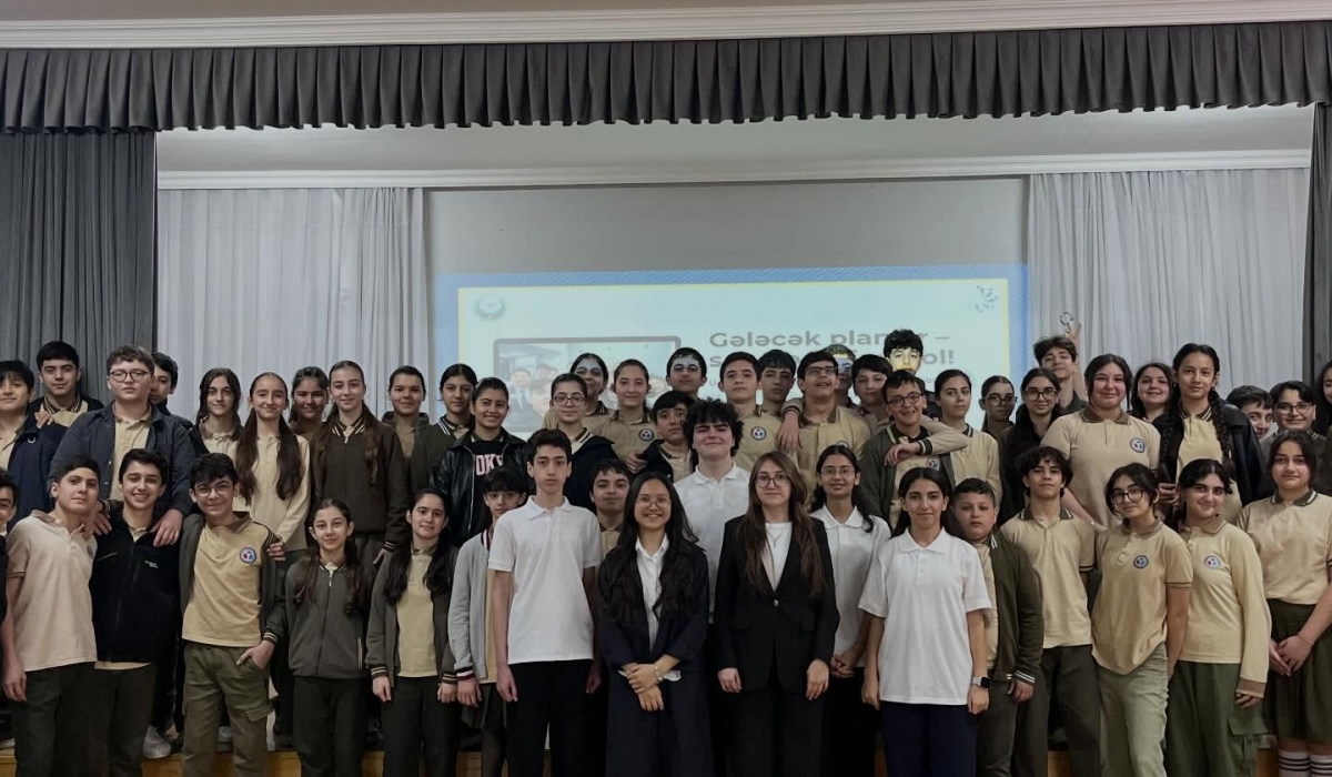 24 aprel 2026-cı il tarixində Uşaq Səfirlər Məclisinin üzvləri tərəfindən Gültəkin Əsgərova adına Məktəb Lisey Kompleksində şagirdlər üçün maarifləndirici tədbir təşkil olunub.