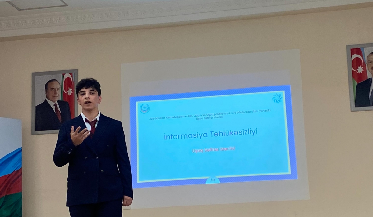 14 may 2026-cı il tarixində Uşaq Səfirlər Məclisinin üzvləri tərəfindən 251 saylı tam orta məktəbdə şagirdlər üçün maarifləndirici tədbir təşkil olunub.