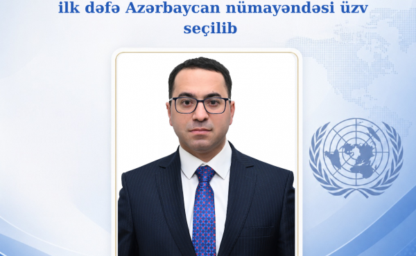 BMT-nin Uşaq Hüquqları Komitəsinə ilk dəfə Azərbaycan nümayəndəsi üzv seçilib.