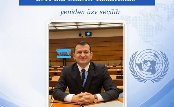 Azərbaycan Respublikasının təmsilçisi yenidən BMT-nin CEDAW Komitəsinin üzvü seçilib.