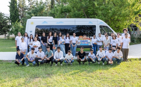 “Mənim hüquqlarım” təşviqat avtobusu Oğuz rayonunda.
