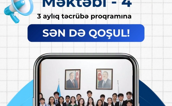 "Uşaq Səfirlər Məktəbi - 4" təcrübə proqramına seçimlər başladı!