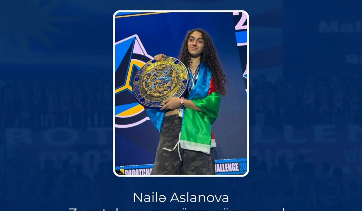 Uşaq Səfirlər Məclisinin Zaqatala rayonu üzrə nümayəndəsi Nailə Aslanova “RobotChallenge Pekin 2026” yarışında yüksək nəticə əldə edərək uğur qazanan iştirakçılar sırasında yer alıb!