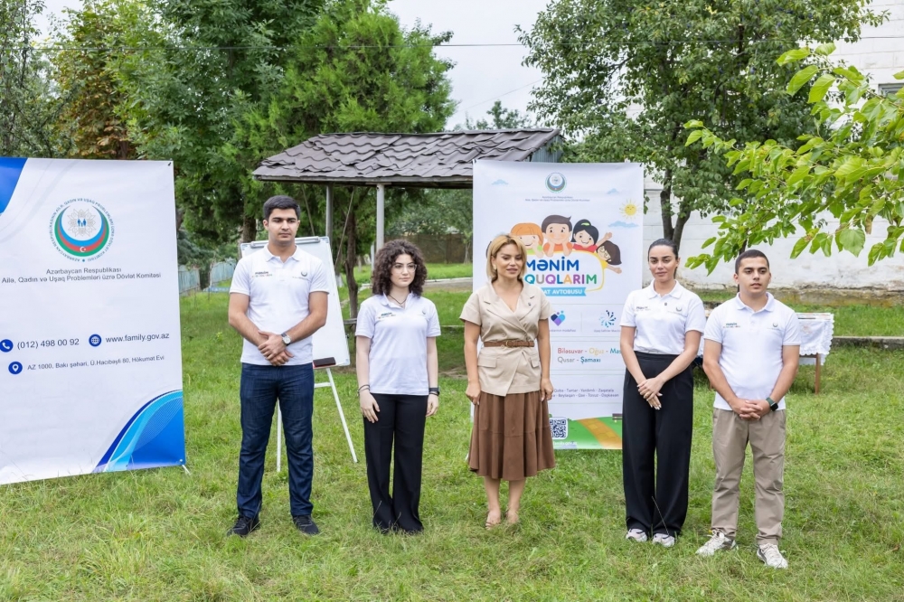 “Mənim hüquqlarım” təşviqat avtobusu Qusarda