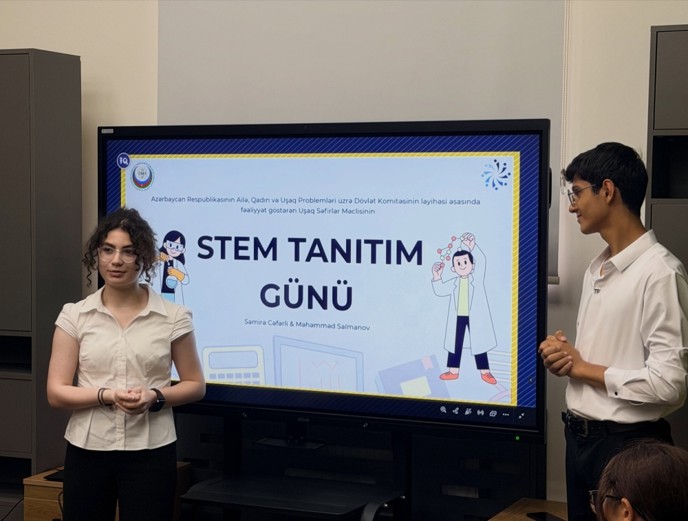 “Gələcəyin peşələri – STEM” adlı tanıtım günü təlimi keçirilib.